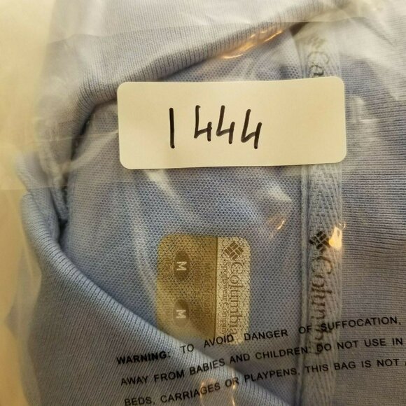 Columbia Sportswear Polo Golf Shirt Short Sleeved Color: Light Blue Size  Medium - Picture 7 of 7